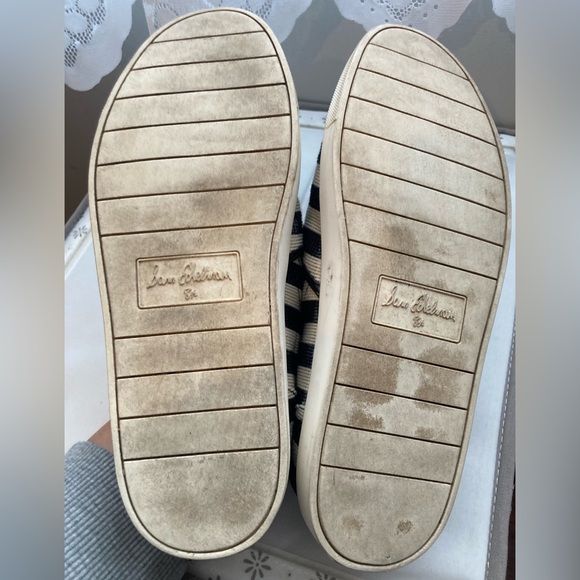 Sam Edelman Black and Cream Striped Flats - Picture 8 of 9